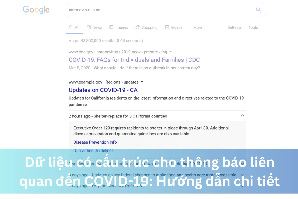 Dữ liệu có cấu trúc cho thông báo liên quan đến COVID-19: Hướng dẫn chi tiết 15 Ảnh đại diện của Dữ liệu có cấu trúc cho thông báo liên quan đến COVID-19: Hướng dẫn chi tiết