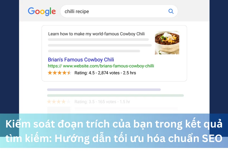 Kiểm soát đoạn trích của bạn trong kết quả tìm kiếm: Hướng dẫn tối ưu hóa chuẩn SEO 8 Ảnh đại diện của Kiểm soát đoạn trích của bạn trong kết quả tìm kiếm: Hướng dẫn tối ưu hóa chuẩn SEO