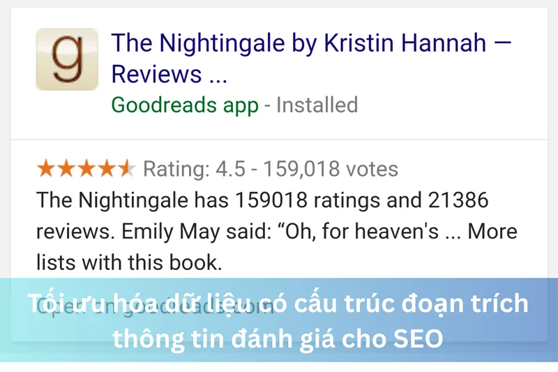 Tối ưu hóa dữ liệu có cấu trúc đoạn trích thông tin đánh giá cho SEO 4 Ảnh đại diện của Tối ưu hóa dữ liệu có cấu trúc đoạn trích thông tin đánh giá cho SEO