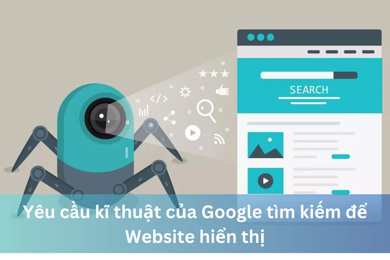 Ảnh đại diện về yêu cầu kĩ thuật của Google để Website hiển thị
