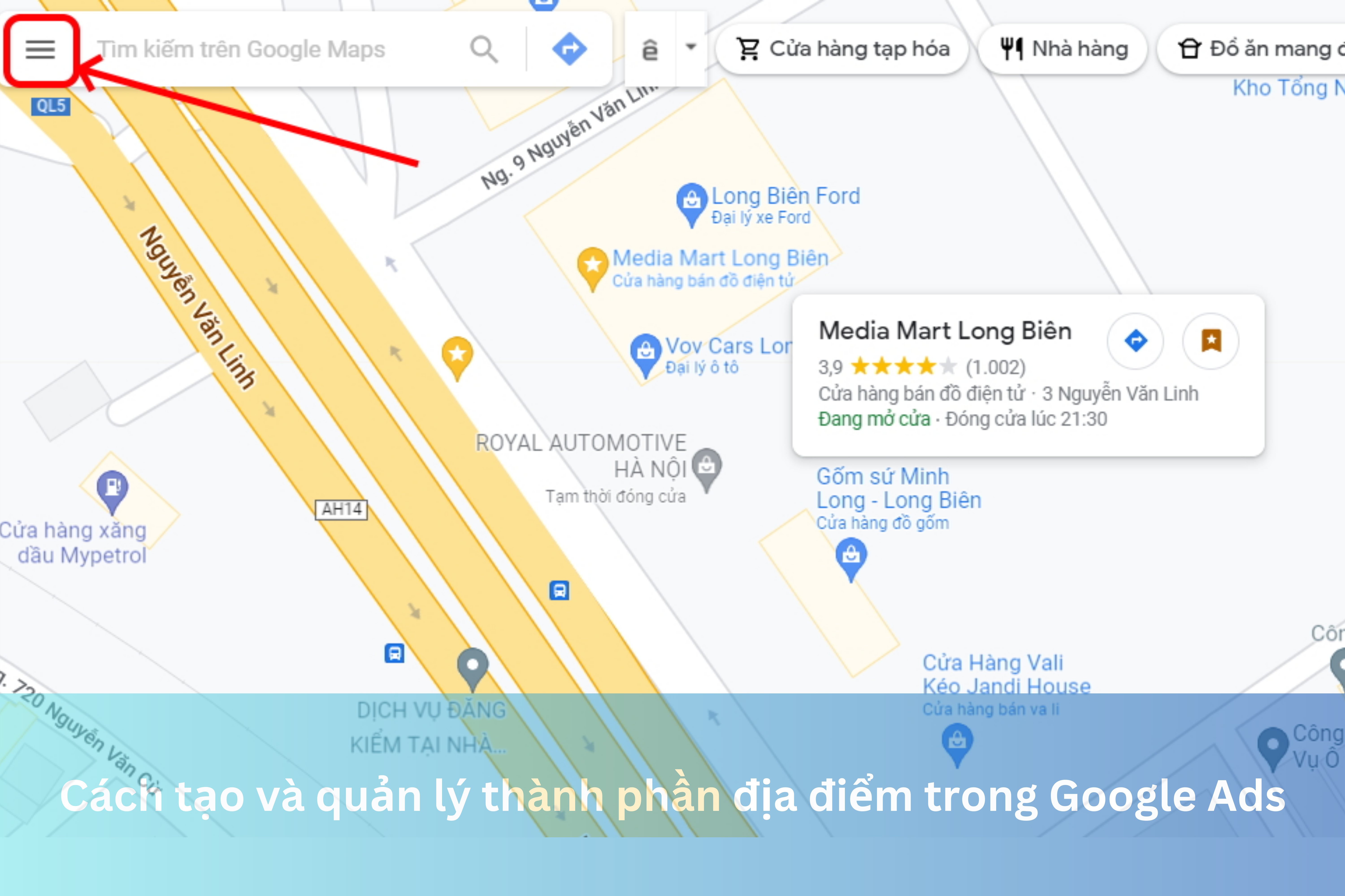 Ảnh đại diện của Cách tạo và quản lý thành phần địa điểm trong Google Ads