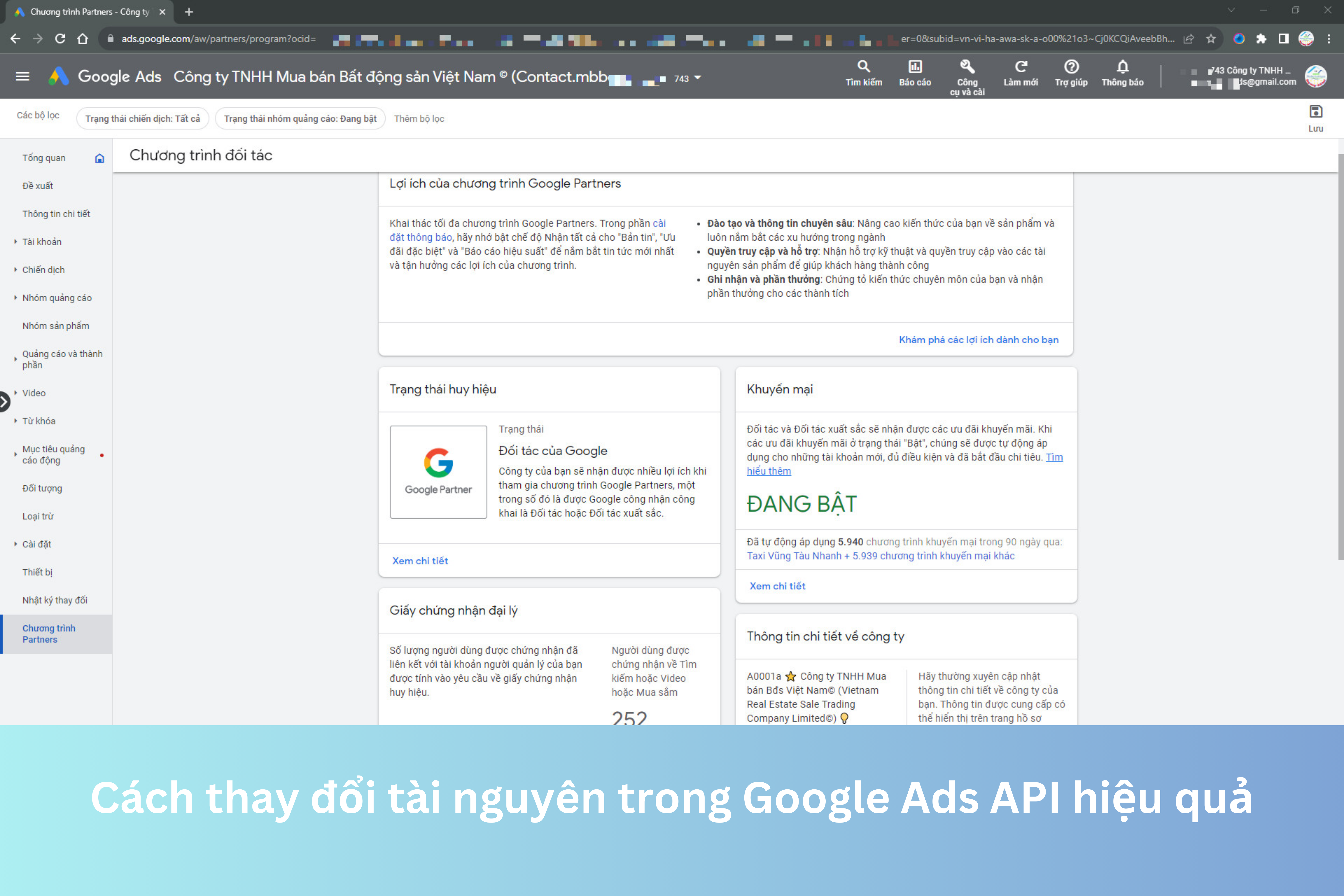 Ảnh đại diện của Cách thay đổi tài nguyên trong Google Ads API hiệu quả