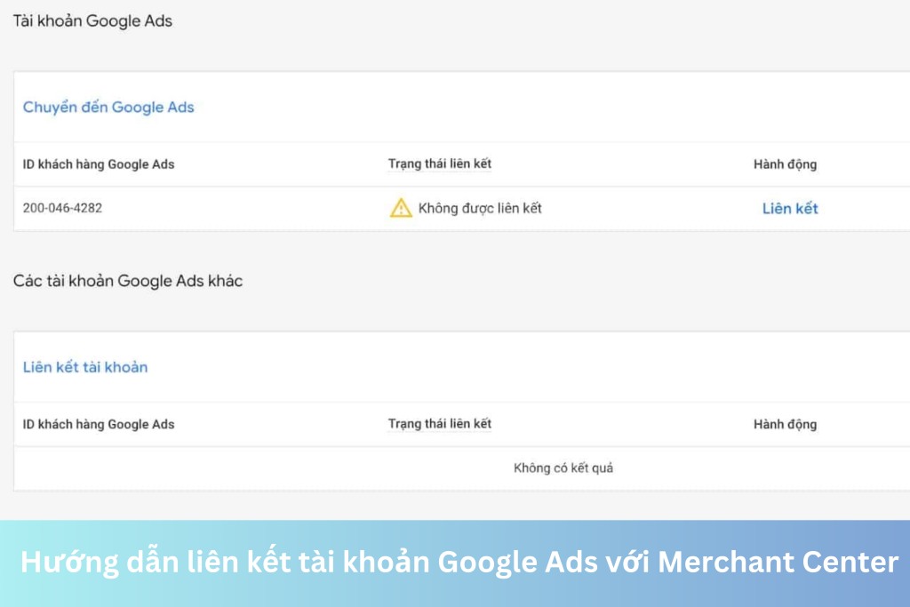 Hướng dẫn liên kết tài khoản Google Ads với Merchant Center 10 Ảnh đại diện của Hướng dẫn liên kết tài khoản Google Ads với Merchant Center