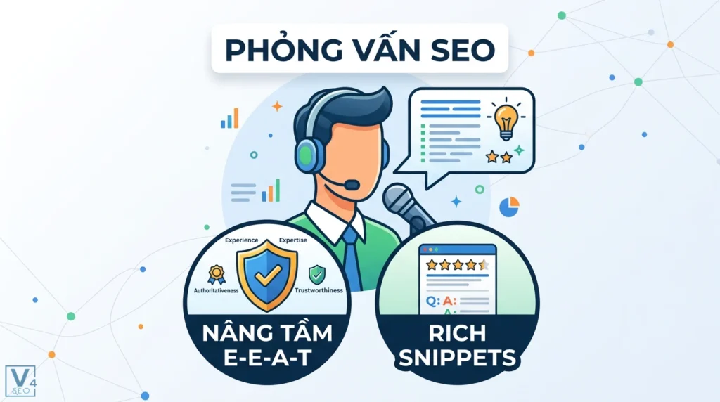 Cách Viết Bài Phỏng Vấn (Interview) SEO: Nâng Tầm E-E-A-T & Rich Snippets 8 cach viet bai phong van interview seo cho website 0