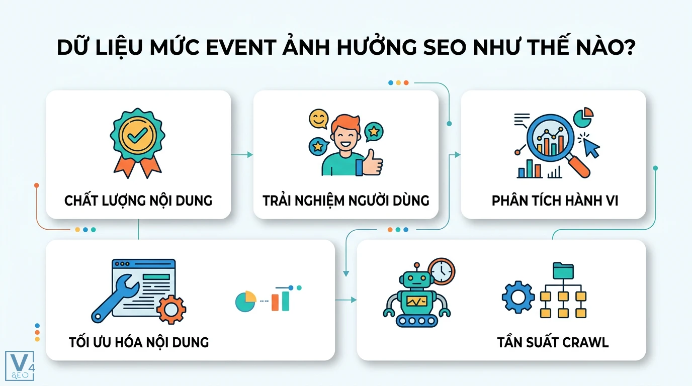 Dữ liệu mức event là gì: Ứng dụng trong GA4 và vận hành IoT 2 Checklist triển khai dữ liệu mức event gồm xác định mục tiêu, quy tắc đặt tên, tham số bắt buộc, công cụ gỡ lỗi và kiểm tra trên mọi thiết bị