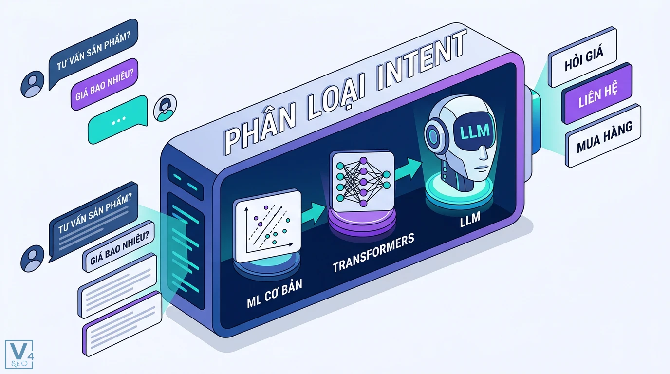 Phân loại intent tự động bằng Machine Learning từ cơ bản đến LLM 1 Intent classification giúp gán nhãn ý định, điều phối luồng chatbot, phản hồi chính xác và học máy tổng quát để hiểu ngữ nghĩa mới