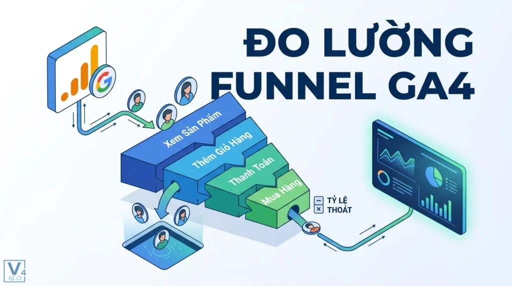 Đo lường hiệu quả funnel bằng GA4 & Looker Studio: Hướng dẫn A-Z 4 phan tich hieu suat pheu chuyen doi de dang voi ga4 va looker studio 0