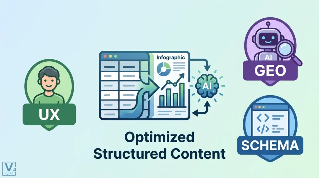 Cách tạo nội dung SEO theo dạng bảng biểu, infographics chuẩn GEO và UX 12 tao noi dung seo theo dang bang bieu infographics 0