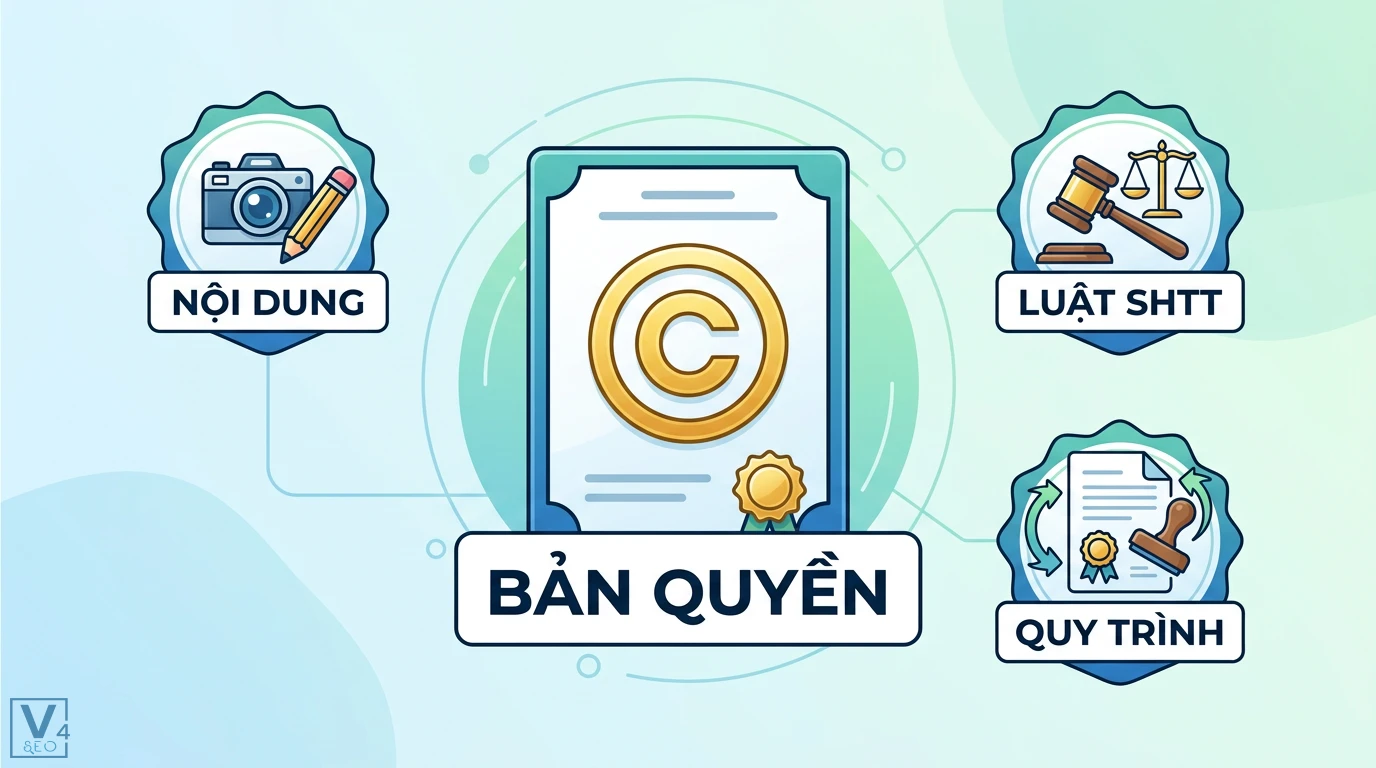 Bản quyền hình ảnh & nội dung – hướng dẫn tuân thủ cho creator 1 Bản quyền nội dung tại Việt Nam gồm quyền nhân thân bảo vệ tác giả và quyền tài sản để sao chép, phân phối, sử dụng thương mại tác phẩm