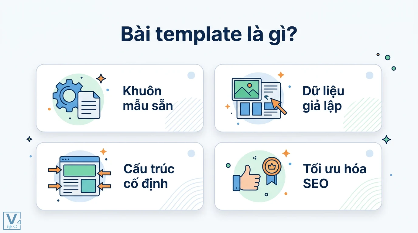 Bài template là gì? Phân biệt Layout, Theme và cách dùng chuẩn 1 Bài template gồm khuôn mẫu sẵn và cấu trúc cố định cùng dữ liệu giả lập hỗ trợ tối ưu hóa SEO website đồng bộ và chuyên nghiệp hiệu quả nhất