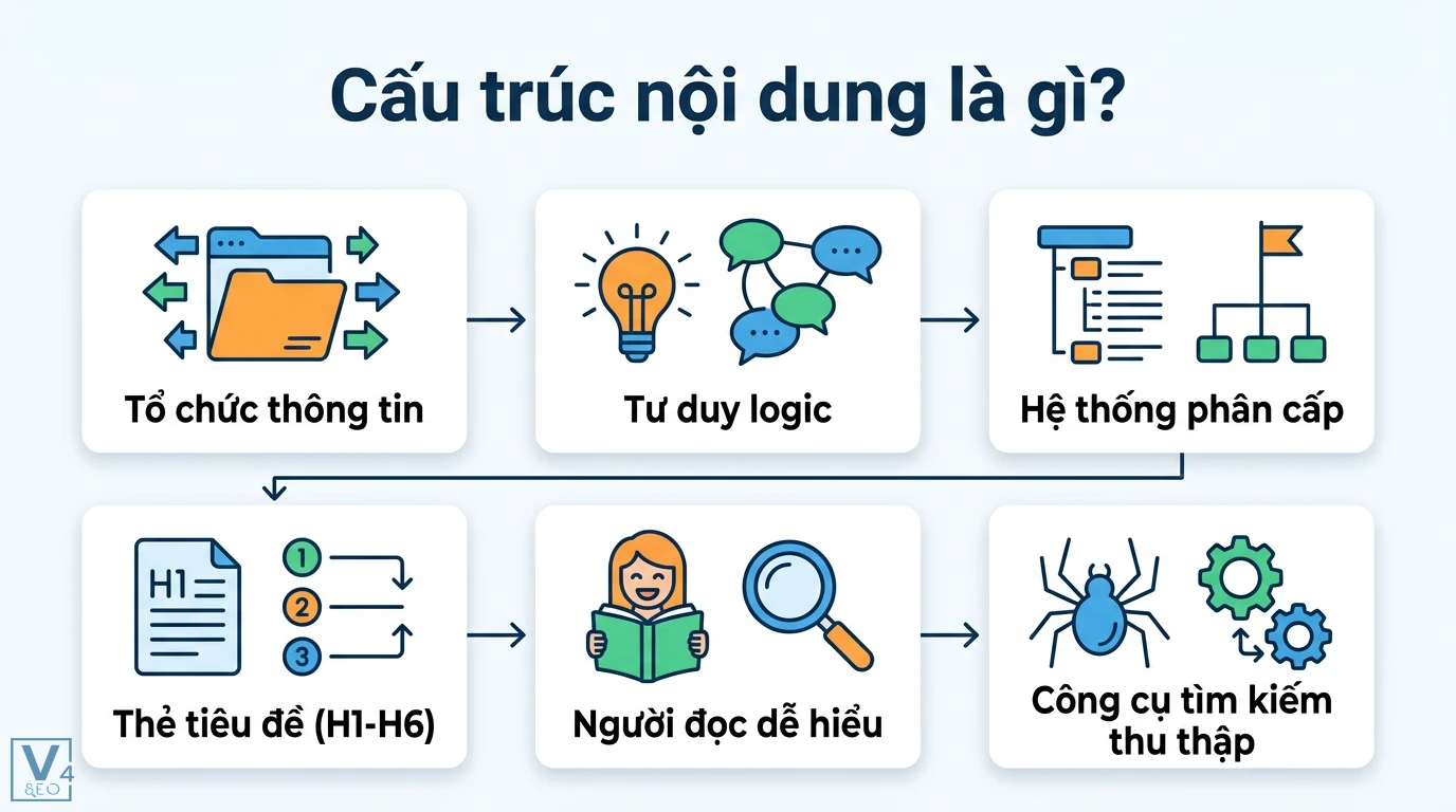 Cấu trúc nội dung là gì? Cách xây dựng bài viết chuẩn SEO và UX 1 Phân tích ý định tìm kiếm gồm hiểu người dùng, xác định mục tiêu, phân tích từ khóa và chọn loại bài viết phù hợp cho cấu trúc nội dung