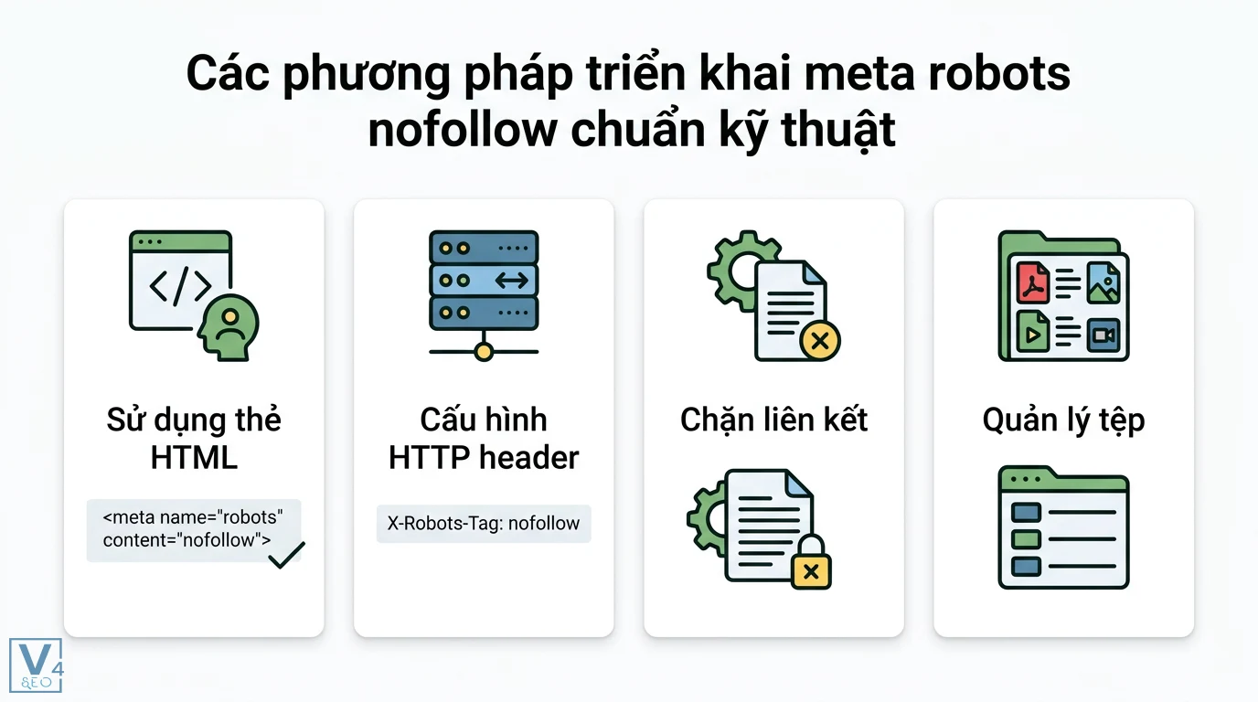 Meta robots nofollow là gì? Phân biệt với rel=nofollow cho SEO 3 Sai lầm dùng thẻ meta robots như nhầm lẫn noindex follow, robots.txt chặn meta tag và dùng nofollow làm đứt luồng liên kết trên trang chính