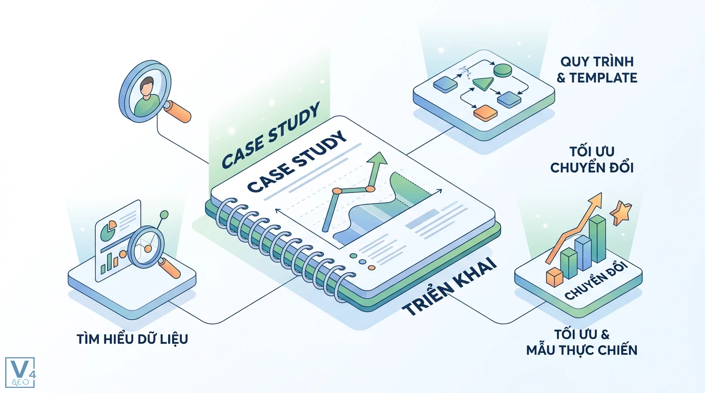 Nội dung case study là gì? Quy trình triển khai và mẫu thực chiến 1 Nội dung case study gồm phân tích chuyên sâu, bối cảnh thách thức, giải pháp cụ thể, kết quả thực tế, bằng chứng xã hội và dữ liệu năng lực