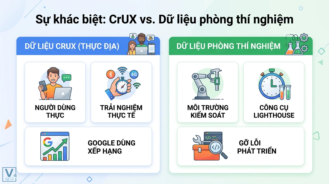 CrUX là gì? Giải mã ý nghĩa từ vựng và báo cáo Chrome từ Google 3 Checklist tối ưu hóa chỉ số CrUX cho website gồm xử lý media giảm thực thi JS sử dụng CDN Caching và khai báo kích thước các thành phần