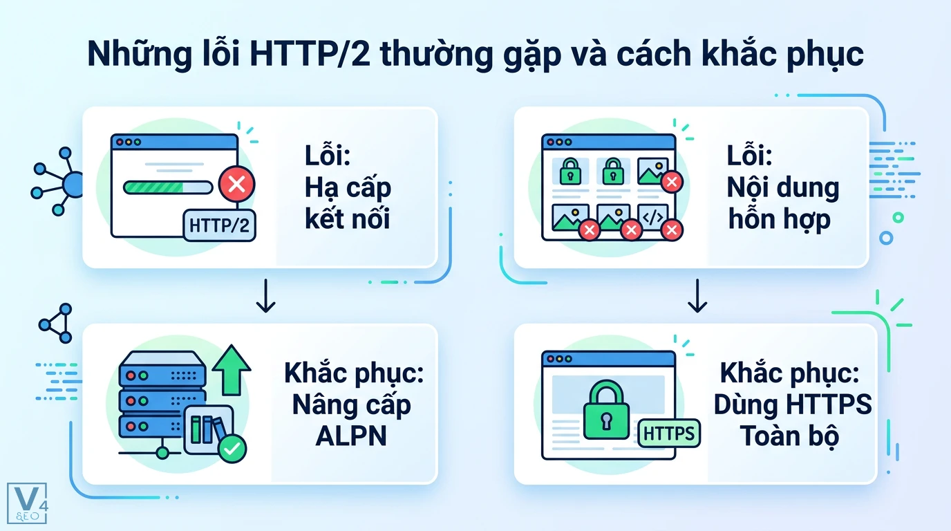 HTTP/2 là gì? Tìm hiểu cơ chế Multiplexing và cách tối ưu website 2 Khắc phục lỗi hạ cấp kết nối HTTP/2 qua nâng cấp ALPN và xử lý lỗi nội dung hỗn hợp bằng cách sử dụng HTTPS bảo mật cho toàn bộ trang web