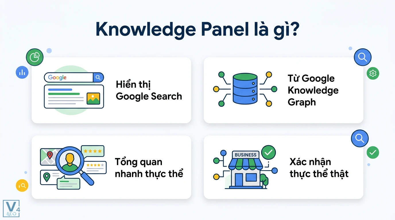 Knowledge Panel là gì? Cách xây dựng Entity chuẩn Google AI 1 Knowledge Panel hiển thị trên Google Search từ Google Knowledge Graph giúp tổng quan thông tin và xác nhận thực thể chính xác
