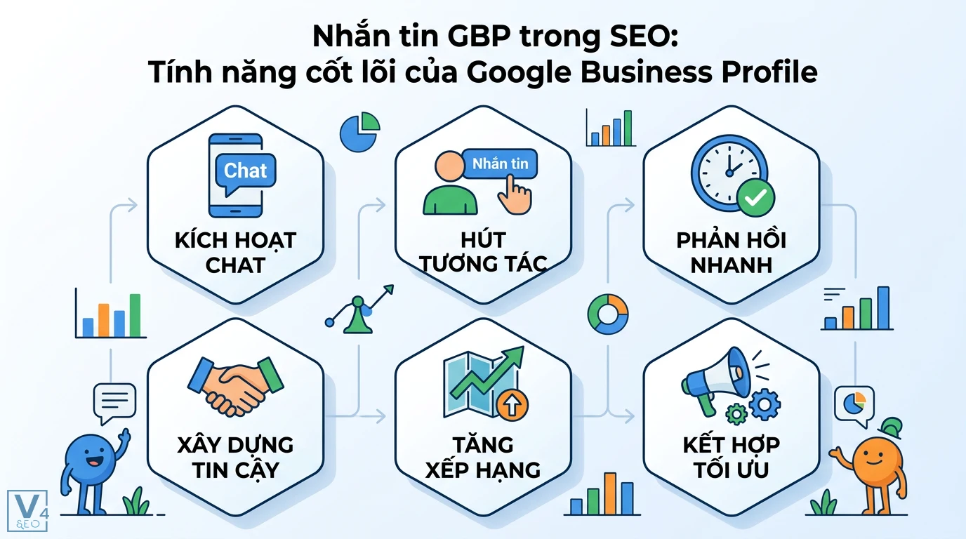 Nhắn tin GBP là gì? Giải mã đồng bảng Anh và lưu ý giao dịch 2 Tính năng nhắn tin GBP trong SEO giúp kích hoạt chat, phản hồi nhanh, xây dựng tin cậy và tăng xếp hạng Google Maps khi kết hợp tối ưu hồ sơ