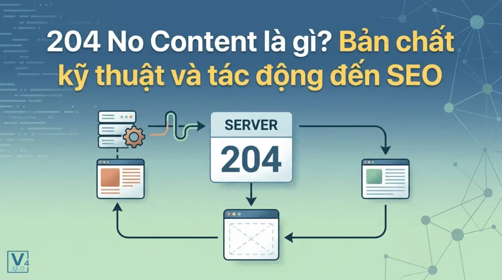 204 No Content là gì? Bản chất kỹ thuật và tác động đến SEO 12 Mô hình truyền tải dữ liệu giải thích cơ chế hoạt động của mã phản hồi HTTP 204 No Content từ máy chủ