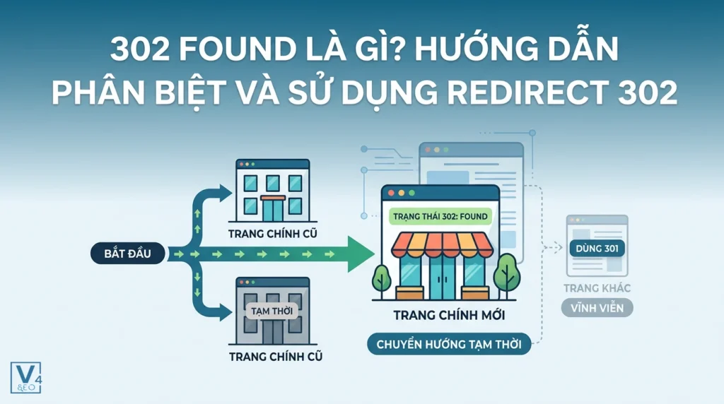 302 Found là gì? Hướng dẫn phân biệt và sử dụng Redirect 302 chuẩn SEO 9 Mô hình hoạt động của mã trạng thái 302 Found giúp chuyển hướng tạm thời người dùng sang trang web mới.