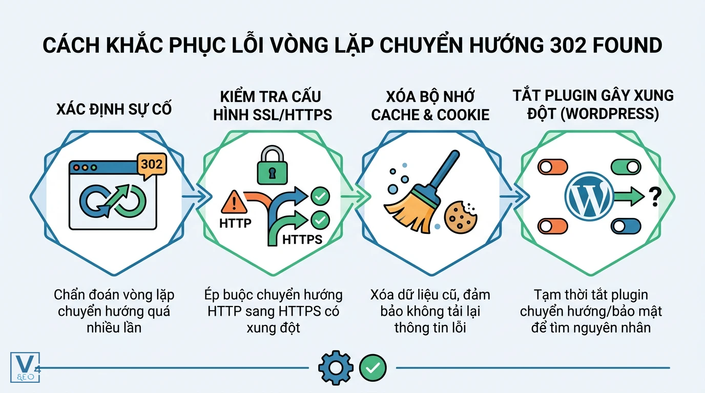 quy-trinh-sua-loi-vong-lap-302-found Quy trình 4 bước khắc phục lỗi vòng lặp chuyển hướng 302 Found hiệu quả cho website.