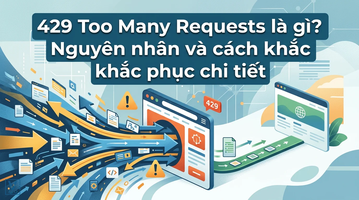 Mô phỏng lượng truy cập quá tải gửi đến máy chủ gây ra lỗi phản hồi 429 Too Many Requests