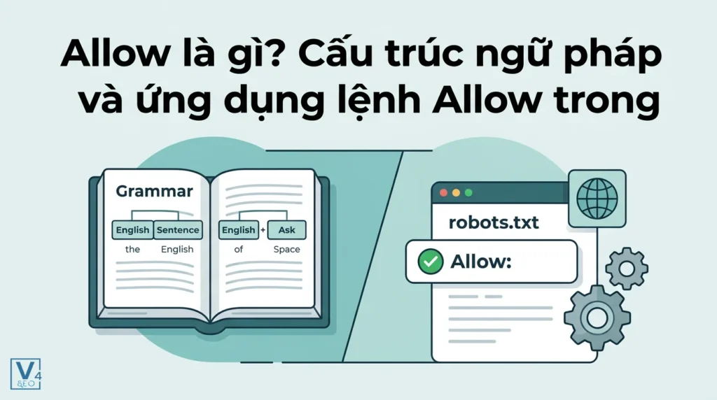 Khái niệm allow là gì qua hai khía cạnh ngữ pháp tiếng Anh và ứng dụng lệnh cho phép thu thập dữ liệu trong robots.txt