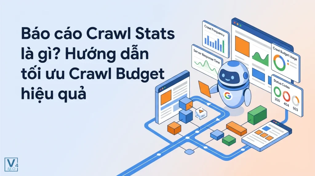 Báo cáo Crawl Stats là gì? Hướng dẫn tối ưu Crawl Budget hiệu quả 1 Mô hình Googlebot phân tích dữ liệu website để tối ưu hóa ngân sách thu thập thông tin Crawl Budget.