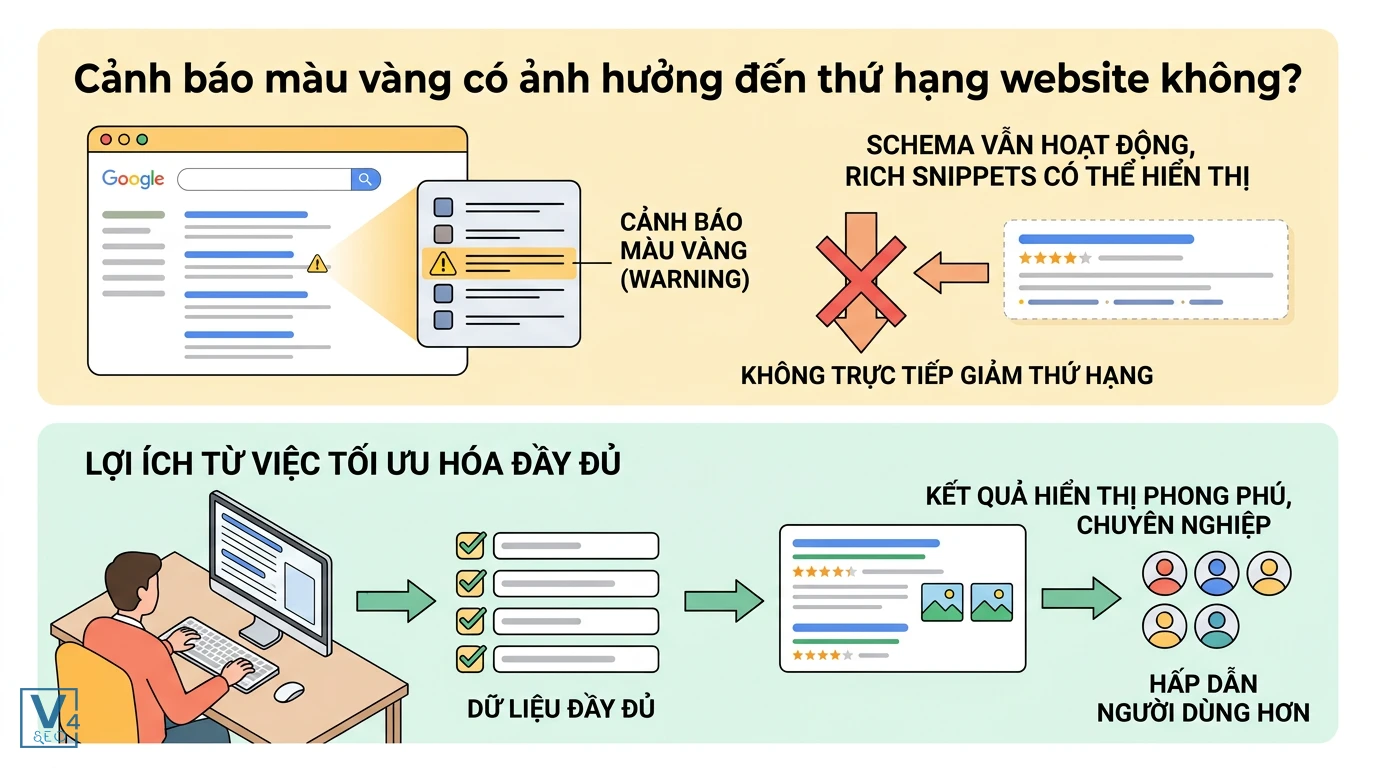 tac-dong-canh-bao-vang-structured-data Tác động của cảnh báo màu vàng trong báo cáo structured data là gì đối với thứ hạng và lợi ích khi tối ưu đầy đủ.