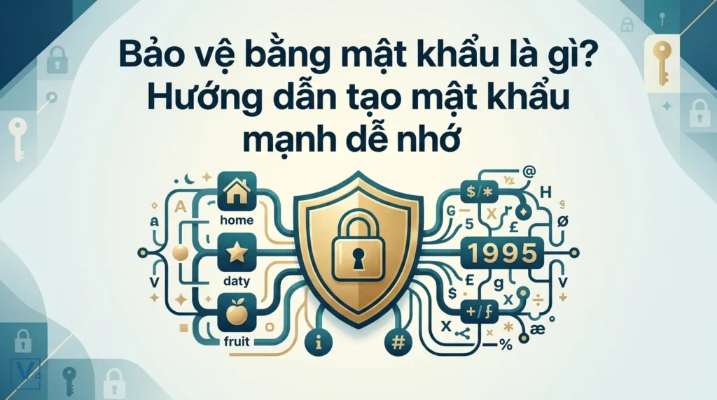 Khái niệm bảo vệ bằng mật khẩu thông qua việc kết hợp các ký tự phức tạp để tạo lá chắn an ninh mạng vững chắc.
