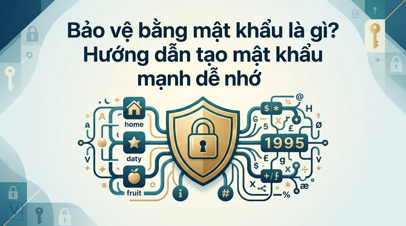 Khái niệm bảo vệ bằng mật khẩu thông qua việc kết hợp các ký tự phức tạp để tạo lá chắn an ninh mạng vững chắc.