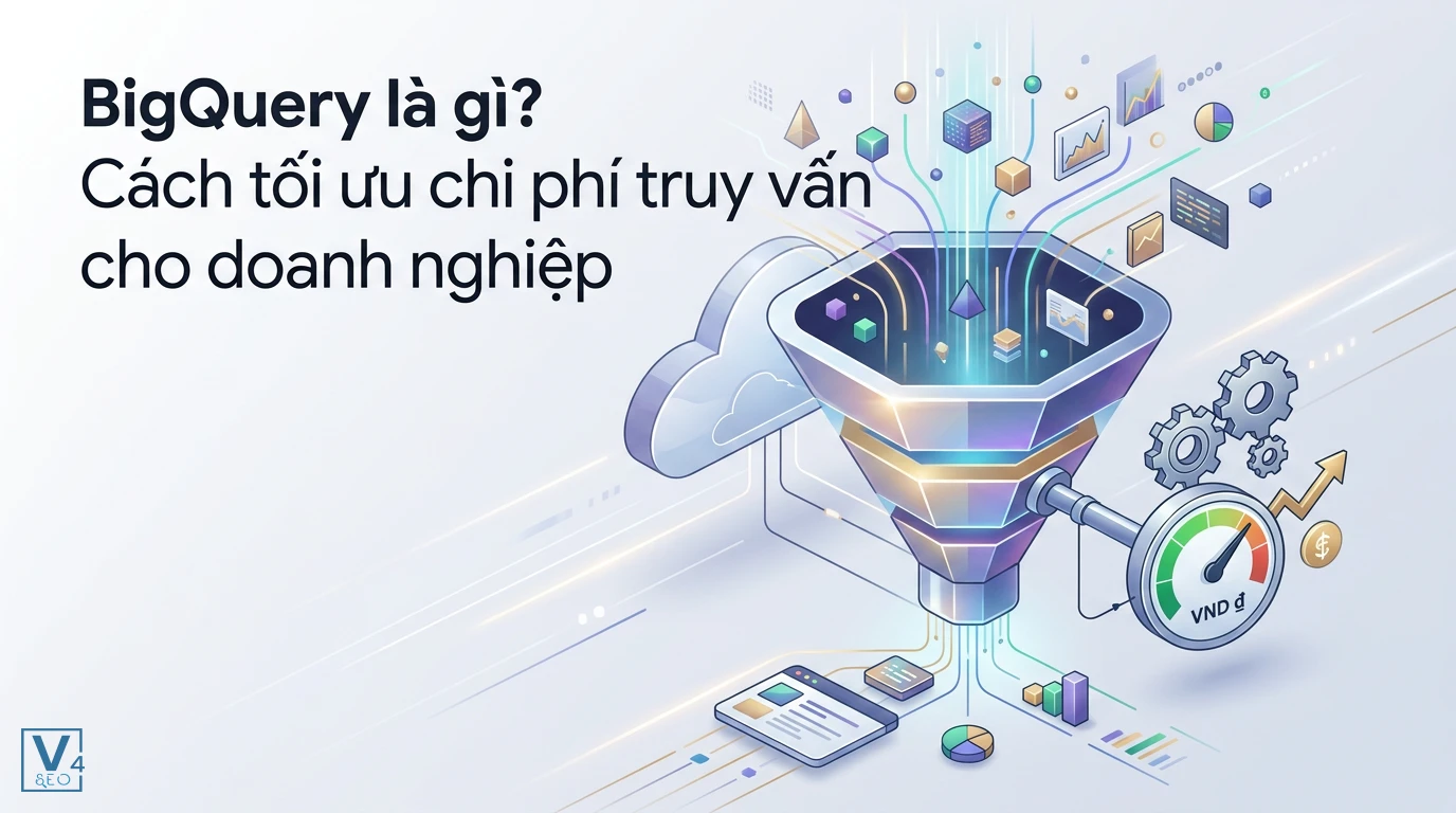 Mô hình phễu lọc dữ liệu đám mây kết hợp đồng hồ đo chi phí tối ưu khi sử dụng Google BigQuery.