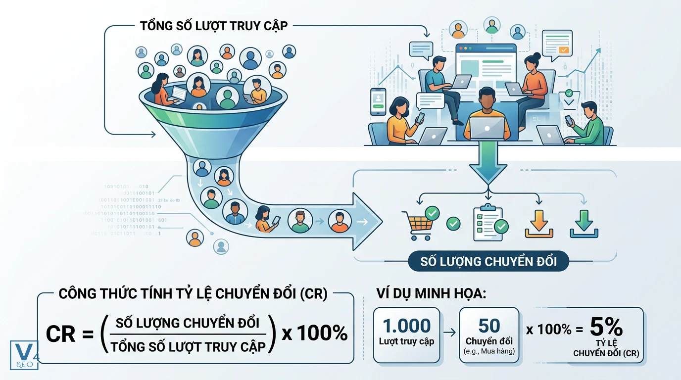 cong-thuc-tinh-ty-le-chuyen-doi-cr Mô hình phễu lọc lượng truy cập và công thức tính tỷ lệ chuyển đổi CR kèm ví dụ thực tế
