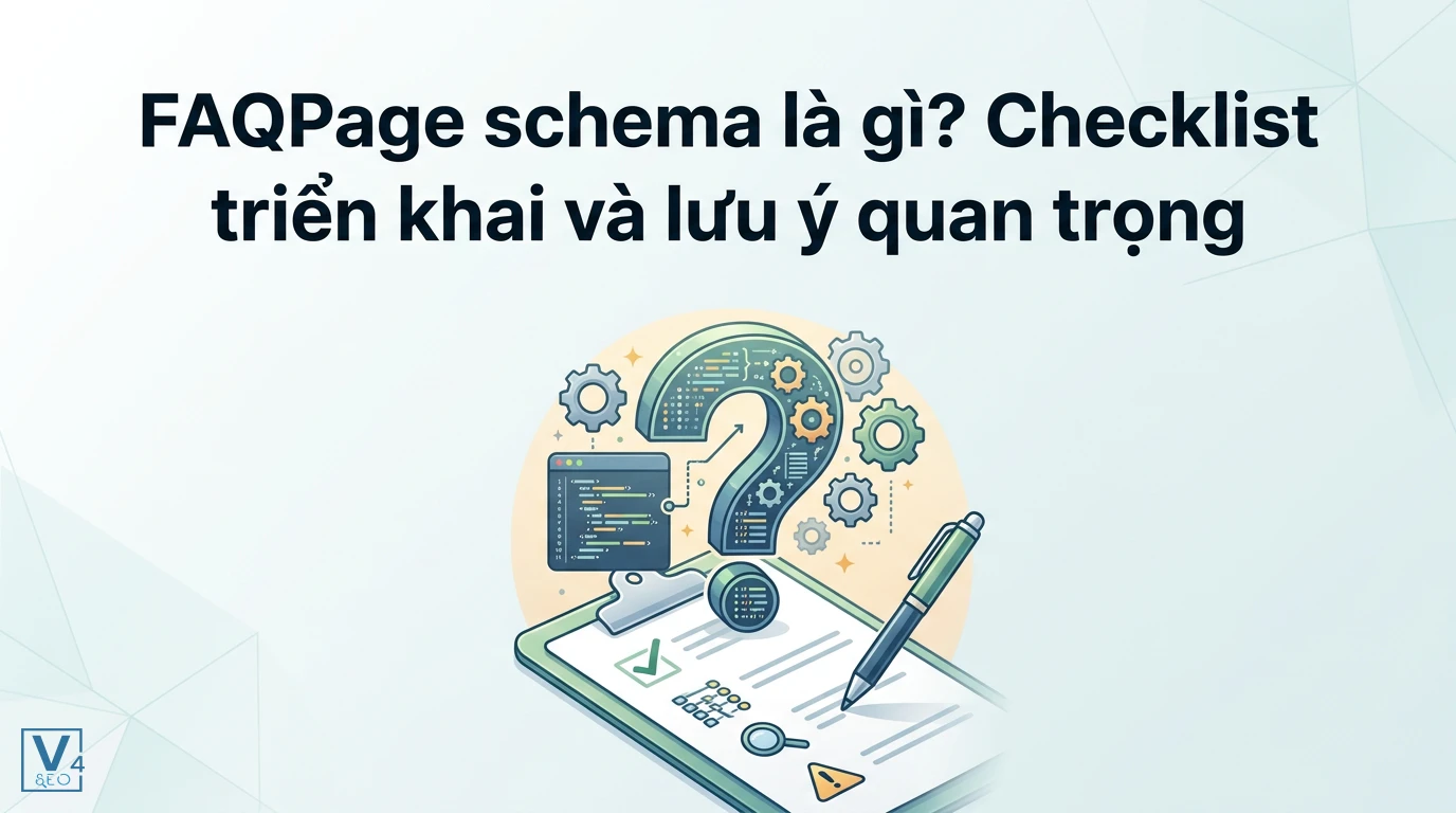 Quy trình và checklist kiểm tra khi triển khai cấu trúc dữ liệu FAQPage schema cho website.