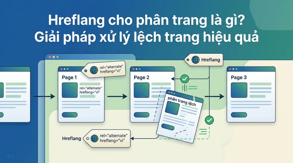 Mô hình kết nối thẻ hreflang cho phân trang giúp khắc phục lỗi lệch trang và tối ưu hóa SEO đa ngôn ngữ.