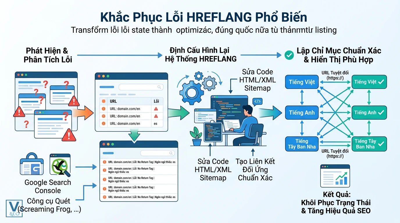 quy-trinh-khac-phuc-loi-hreflang Quy trình 3 bước phát hiện, cấu hình lại và khắc phục lỗi hreflang đối ứng để tối ưu SEO quốc tế.