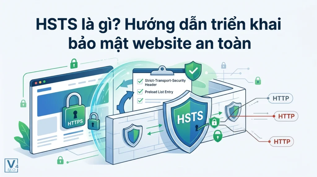 HSTS là gì? Hướng dẫn triển khai bảo mật website an toàn 6 Cơ chế hoạt động của HSTS giúp bảo vệ website bằng cách ép buộc kết nối HTTPS an toàn và ngăn chặn các cuộc tấn công HTTP.
