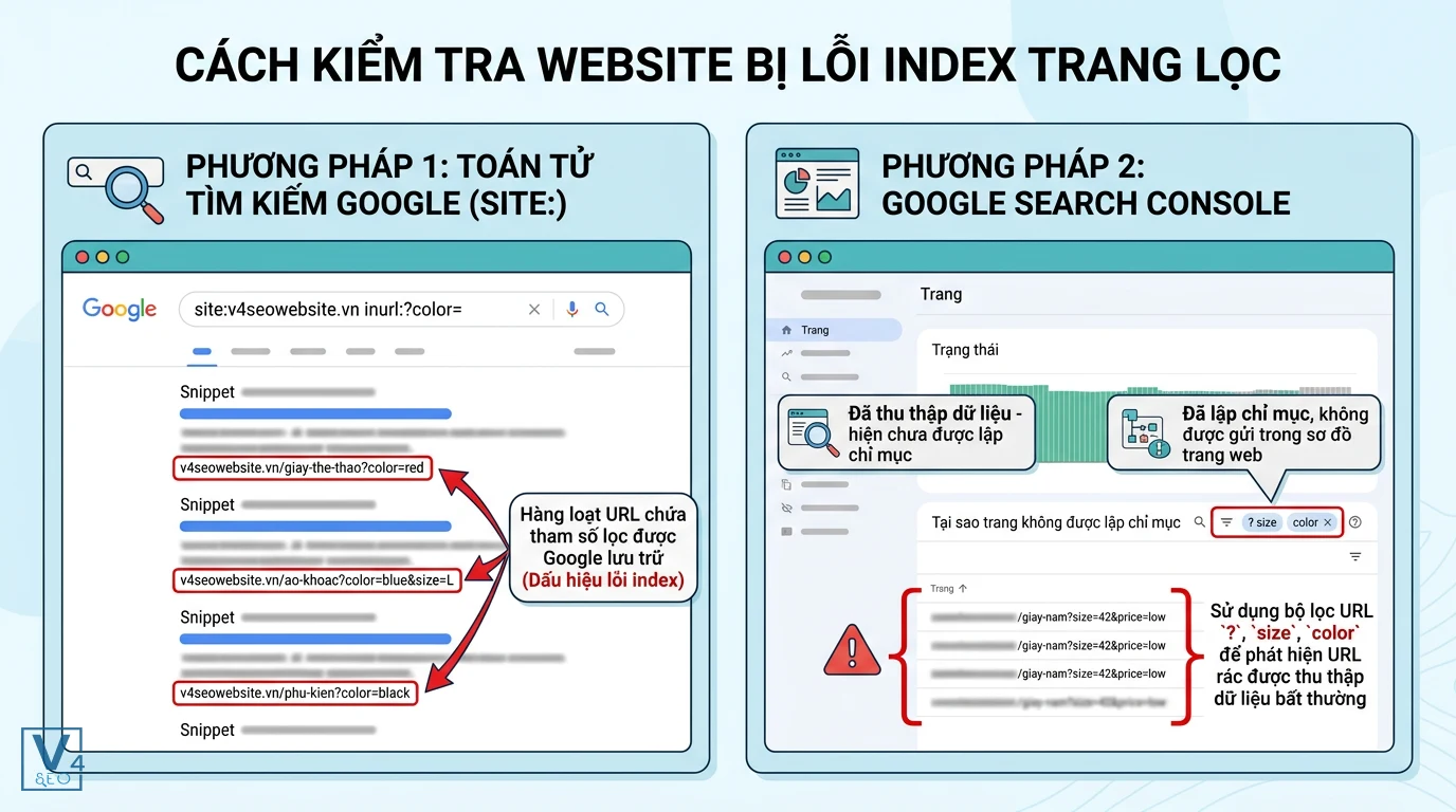phuong-phap-kiem-tra-loi-index-trang-loc Hai phương pháp kiểm tra lỗi index trang lọc bằng toán tử site: và Google Search Console.