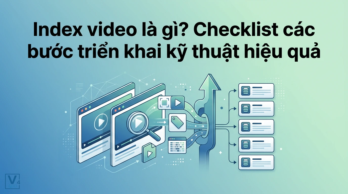 Mô hình hóa quy trình tối ưu hóa và lập chỉ mục video trên công cụ tìm kiếm giúp tăng khả năng hiển thị.
