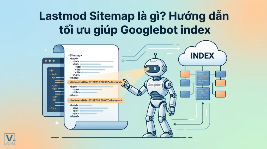 Lastmod Sitemap là gì? Hướng dẫn tối ưu giúp Googlebot index nhanh hơn 12 Googlebot quét thẻ lastmod sitemap để nhận diện thời gian cập nhật nội dung và tối ưu hóa quá trình index website.