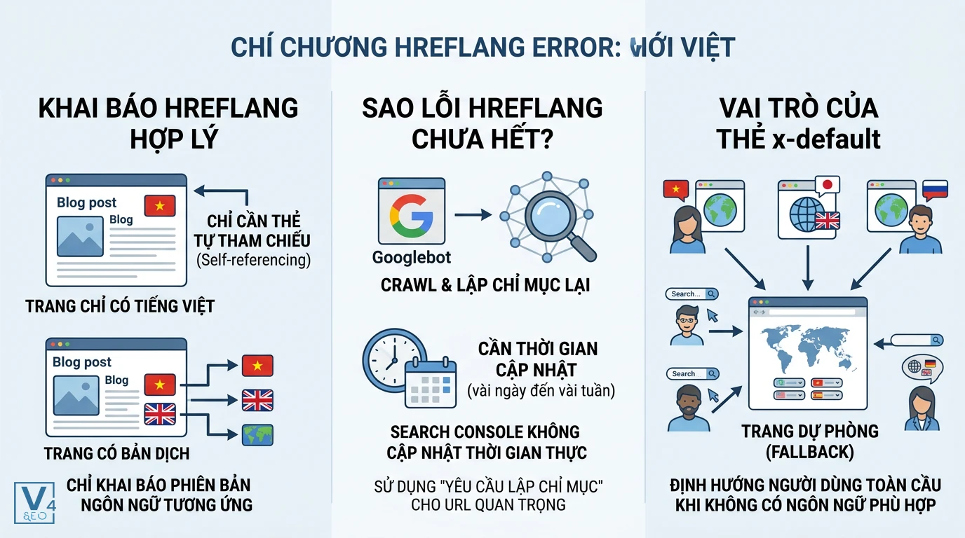 giai-dap-thac-mac-loi-hreflang Sơ đồ giải đáp thắc mắc về lỗi hreflang gồm cách khai báo hợp lý, thời gian cập nhật và vai trò thẻ x-default.