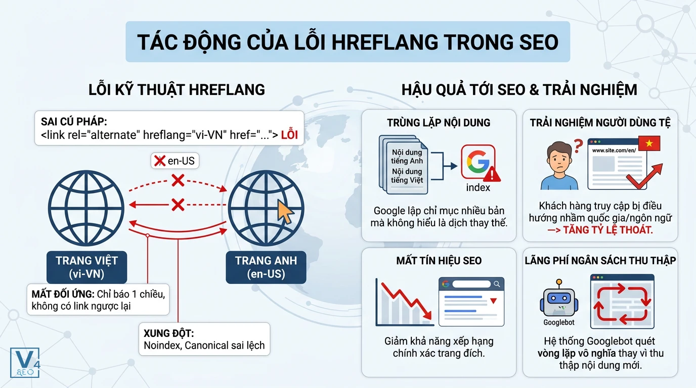 tac-dong-cua-loi-hreflang-trong-seo Sơ đồ phân tích lỗi hreflang là gì và các tác động tiêu cực của nó đến hiệu suất SEO và trải nghiệm người dùng.