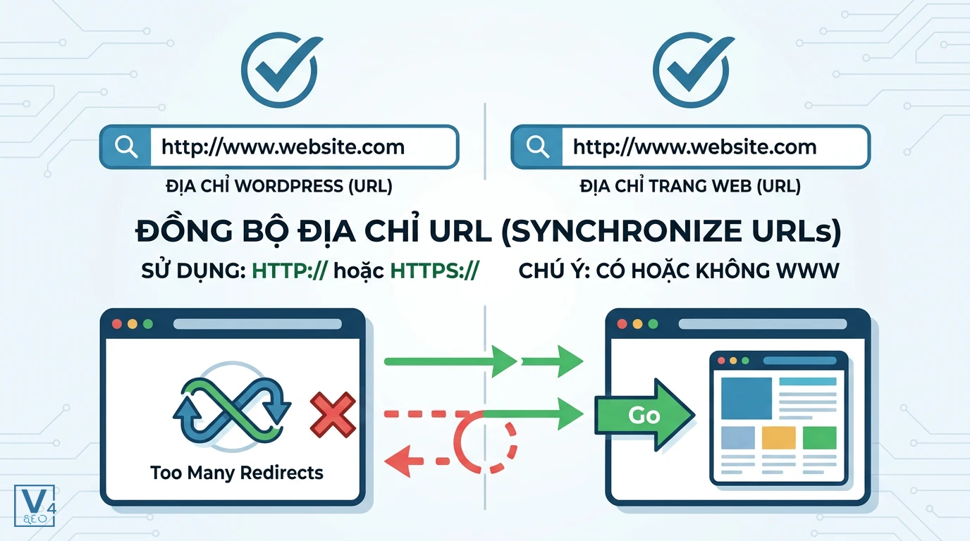 dong-bo-url-wordpress-tranh-loi-redirect Đồng bộ địa chỉ URL WordPress và URL trang web để tránh lỗi redirect vòng lặp vô hạn.