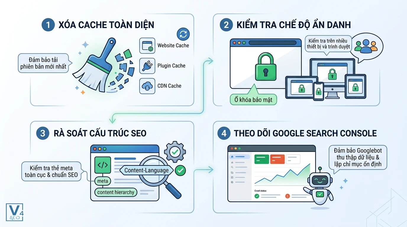 quy-trinh-sau-khi-sua-loi-mixed-content Quy trình 4 bước kiểm tra và tối ưu website sau khi khắc phục lỗi mixed content để đảm bảo an toàn và chuẩn SEO.
