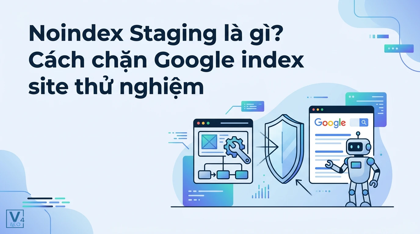 Giải pháp noindex staging giúp ngăn chặn bot Google thu thập dữ liệu và lập chỉ mục website thử nghiệm.