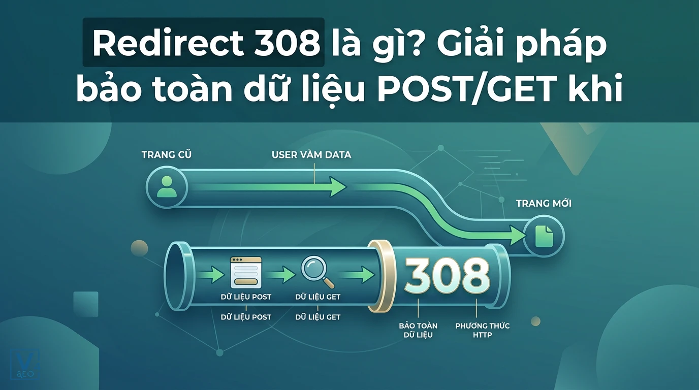 Cơ chế hoạt động của redirect 308 giúp bảo toàn nguyên vẹn phương thức truyền dữ liệu POST và GET khi chuyển hướng website.