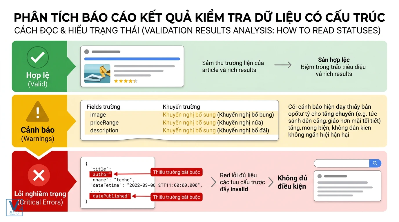 phan-tich-trang-thai-bao-cao-rich-results Phân tích ba trạng thái hợp lệ, cảnh báo và lỗi nghiêm trọng khi chạy Rich Results Test cho website.