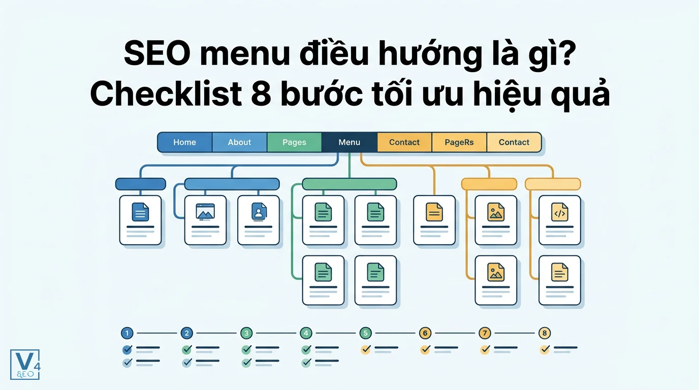 Mô hình cấu trúc SEO menu điều hướng giúp phân bổ PageRank và tối ưu hóa trải nghiệm người dùng trên website.