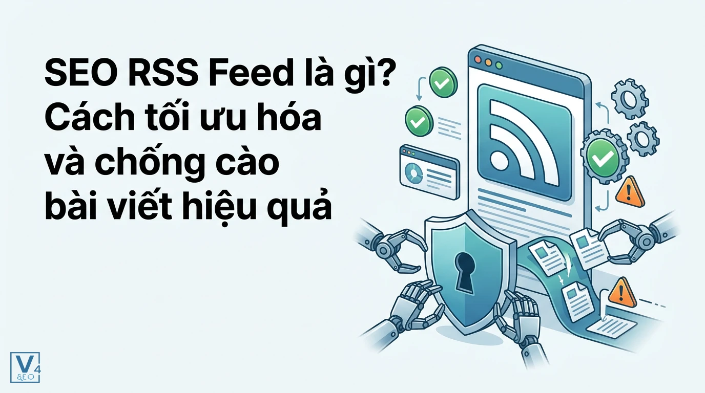 Mô hình bảo vệ nội dung website và tối ưu hóa SEO RSS feed chống lại các công cụ cào bài viết tự động.