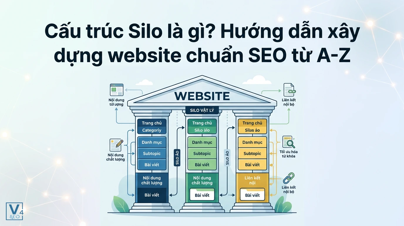 Mô hình phân cấp cấu trúc Silo vật lý và Silo ảo giúp tổ chức nội dung website chuẩn SEO khoa học