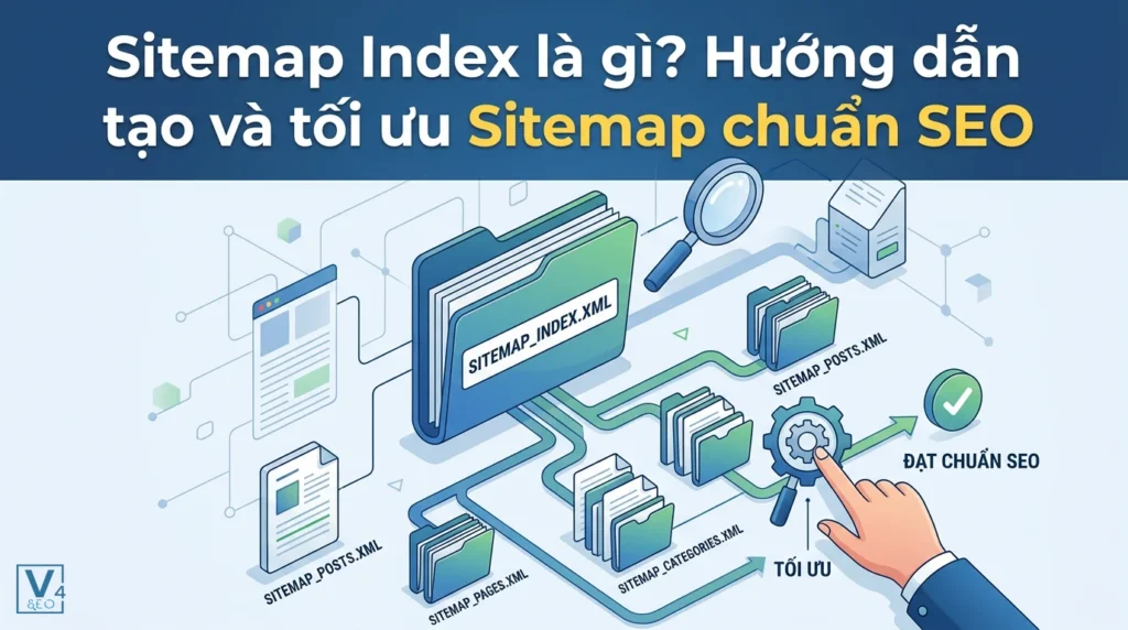 Sitemap Index là gì? Hướng dẫn tạo và tối ưu Sitemap chuẩn SEO 1 Mô hình sitemap index là gì giúp quản lý và liên kết các file sitemap con tối ưu cho công cụ tìm kiếm